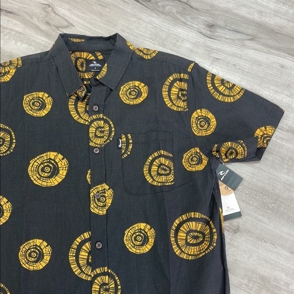 RIP CURL- SALTWATER MENS Button up short sleeve shirt - Picture 4 of 7
